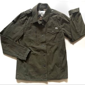 Rvca Mens Army Green Military Jacket 